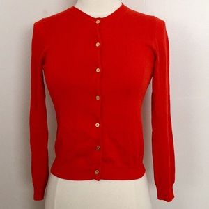 J. Crew Crewcuts long-sleeve red cardigan, sz 14